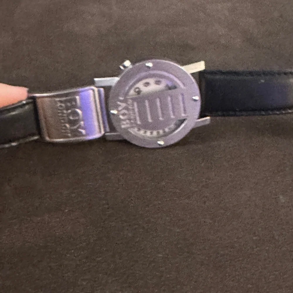 BOY London Unisex Leather Strap Watch – Silver/Black - Picture 11 of 13